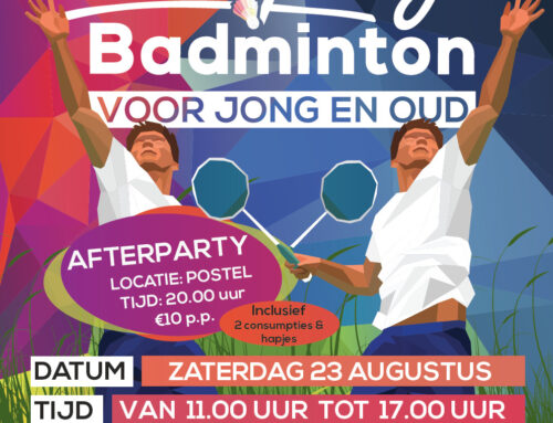Campingbadmintontoernooi 2025: zaterdag 23 augustus!